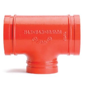 XGQT03089076 Te Reducida 3" DN80 x 2.5" DN65 Rojo